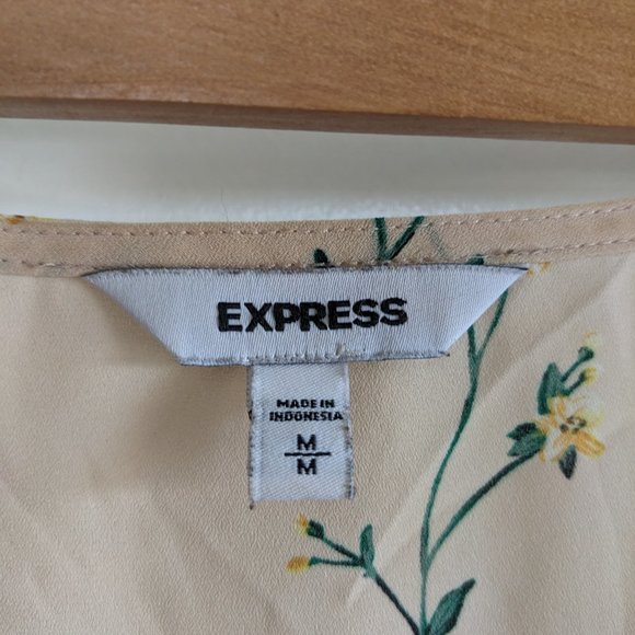 Floral Chiffon Wrap Shirt - Picture 7 of 7